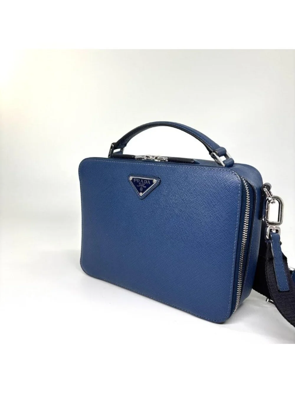 Prada Super IC Brick Saffiano Leather Shoulder Bag